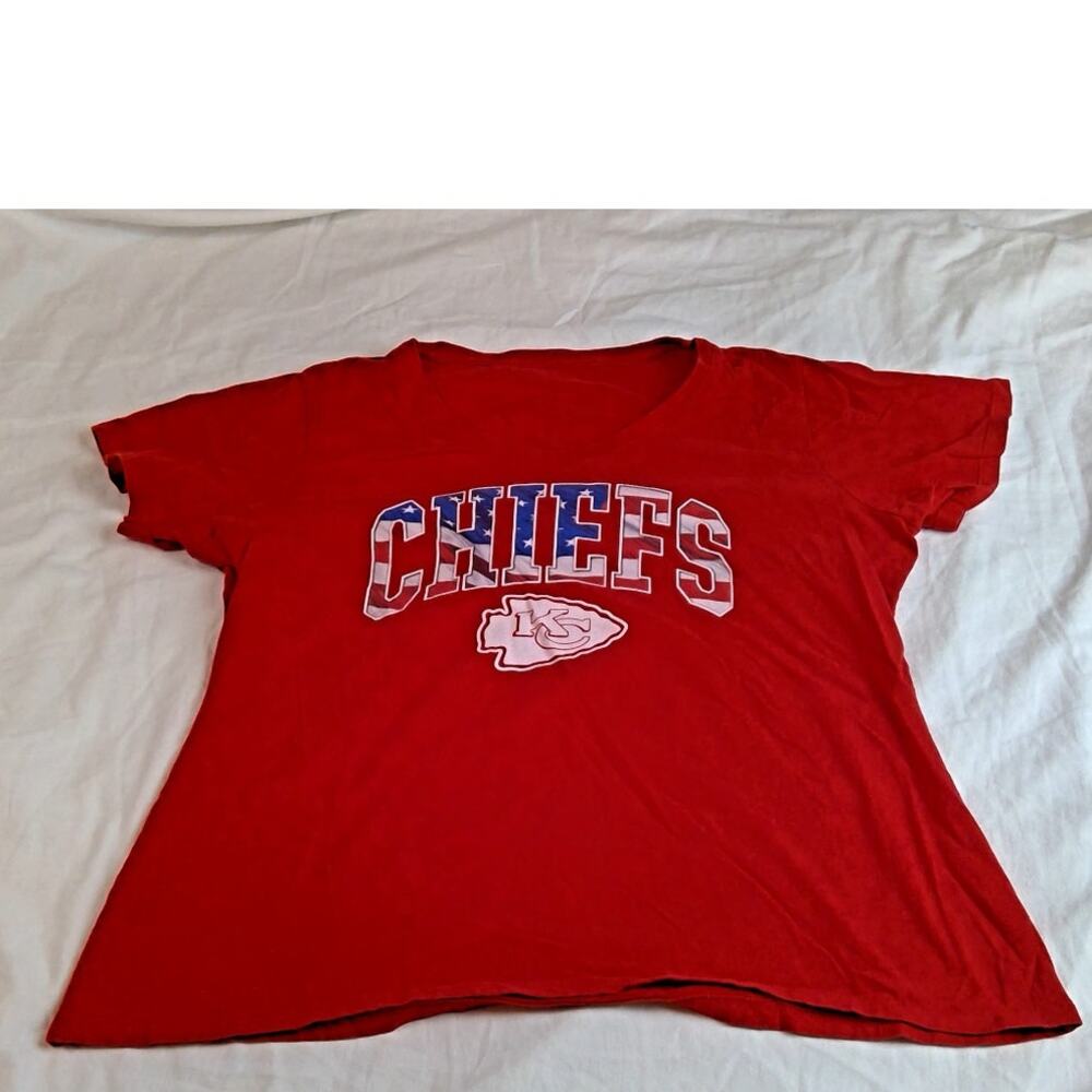 Fanatics Pro Line KC Chiefs Red Stars & Stripes #87 Jersey T-Shirt XL Kelce NFL